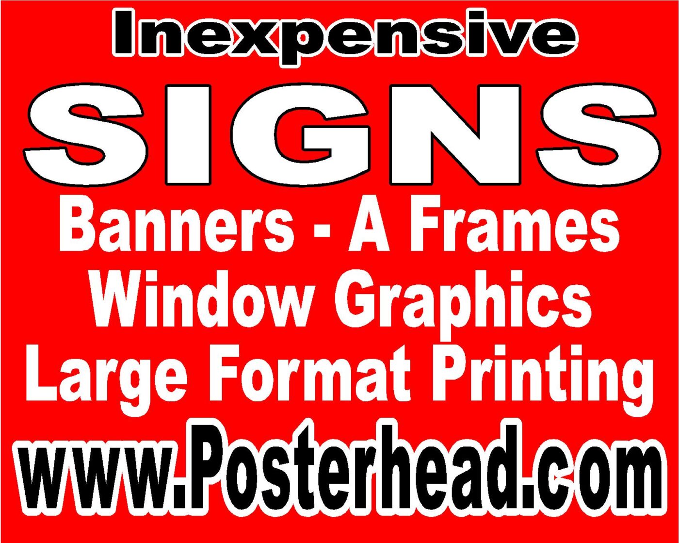 Vegas 16x20 Foamboard Signs - Posterhead.com