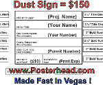 Henderson Nevada air quality dust control signs