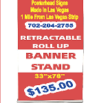 Las Vegas banner stand printer